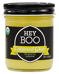 Organic Cultured Ghee - California Grassfed Cows - Award Winning Euro Styled High Fat Butter - Premium Black Label, 8 oz.