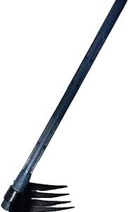 A to Z Hub Weed Remover,Grass Remover,Lawn Remover,Teeth Hand Cultivator Rake Garden Teeth Rake, Khapali, Panjeti,RAKE,Spade,Tiller, Spade for Home,Garden Tool,Agriculture Tool. (with Handle)