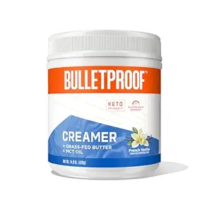 Bulletproof French Vanilla Creamer, 14.8 Ounces, Keto Coffee Creamer with MCT Oil and Grass-Fed Butter