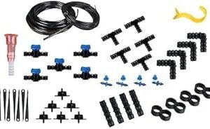 EcoFlo Drip Irrigation Garden Watering Kit for 100 Plants for Home Garden Use and Nursery Use, multicolour (100 Plants Kit)