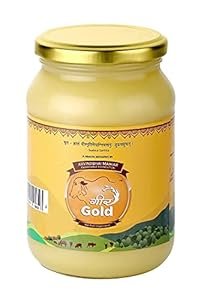 Pure A2 Ghee | Clarified Butter from A2 Milk, Unsalted, Non-GMO, Grass Fed, Pasteurized, Bilona Method, Gir Cow, Lactose-free (16 Oz)
