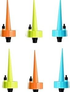 GROMAX India Drip Irrigation kit for Home Garden plants, Self-Watering Spikes Plants, Automatic Water Devices For Plant with Slow Release Control Tap Drip Irrigation (6 Pcs)