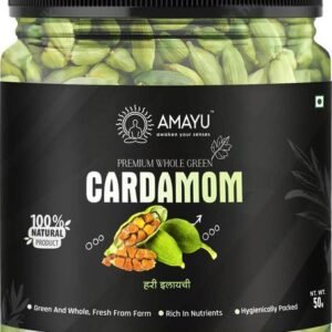 AMAYU Finest Whole Green Cardamom | Hari Elaichi |