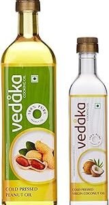 DOCTOR COLDPRESS | Coldpressed | Wood Pressed Groundnut Oil | Pure & Unrefined Cold Pressed Oil for Cooking, Health, Massage & Skincare | 100% Natural, Chemical-Free, Hexane-Free, Cholesterol-Free | Rich in Omega-6, Antioxidants & Vitamins E & K | Supports Heart Health, Boosts Immunity, Promotes Healthy Skin & Hair | Traditional Wooden Churner Extraction (Mara Chekku/Kacchi Ghani/Kolhu/Lakadi/Lakdi Ghana) | Retains Natural Aroma, Flavor & Nutrients | Ideal for All Types of Cuisines, Deep Frying, Wellness & Therapeutic Use edible oil (200ml)