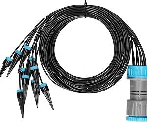 Gardening Irrigation System with 10 Dripper Head Kit for Greenhouse, Balcony, and Pot Plants- 1 Set Garden Automatic Watering Device