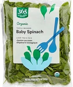 365 Everyday Value, Organic Baby Spinach, 5 oz