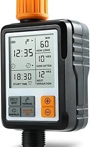 DRIOSE® Drip Irrigation Automatic Water Timer for Plants || Digital Timer Child Lock Feature Programmable || Garden Lawn Hose Faucet System Auto & Manual Mode || Home Garden, Balcony, Terrace Plants
