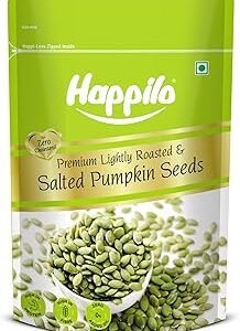 Happilo Premium Lightly Salted & Roasted Pumpkin Seeds 200g | AAA Grade Pumpkin Seeds for eating | Booster and Fiber Rich