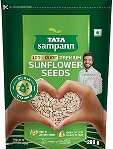 Tata Sampann Pure Sunflower Seeds, 200g, Rich in Dietary Fibre & Protein, Source of Iron