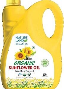 Natureland Organics Sunflower Oil 5 Ltr - Cold Pressed