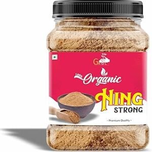 Groly Organic Hing (Asafoetida) Powder 100 GM | 100% Pure & Natural | Aromatic Spice for Cooking & Digestive Health