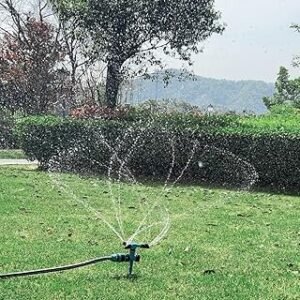 Kadaon Garden Sprinkler, 360Ã° Rotating Lawn Sprinkler with up to 3,000 Sq. Ft Coverage - Adjustable, Weighted Gardening Watering System