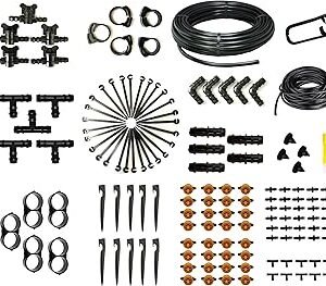 Elitech Drip Irrigation Kit for Home Garden (Waters Upto 50 Plants)